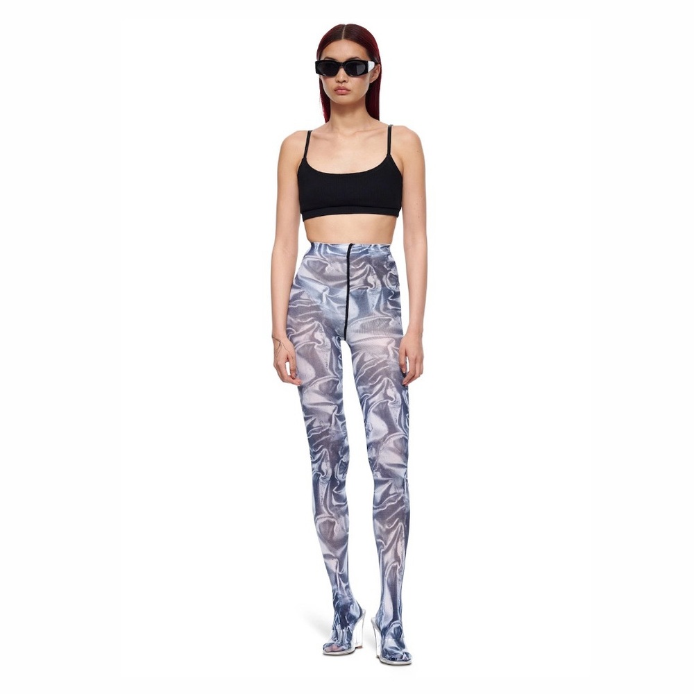 VIAVIA Black Mercury Print Tights XS/S